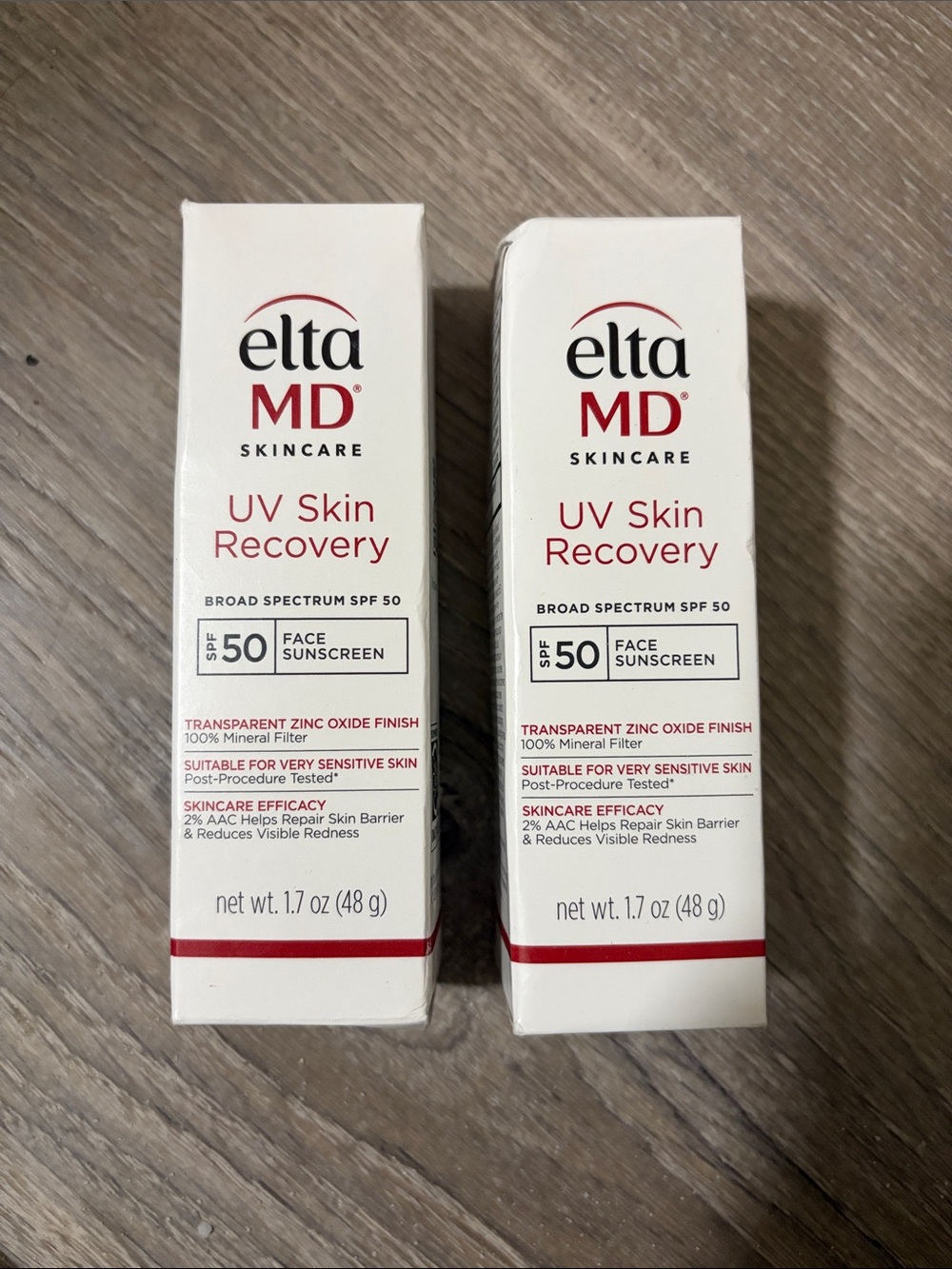 2 for 1 EltaMD UV Skin Recovery Face Sunscreens, brand new
